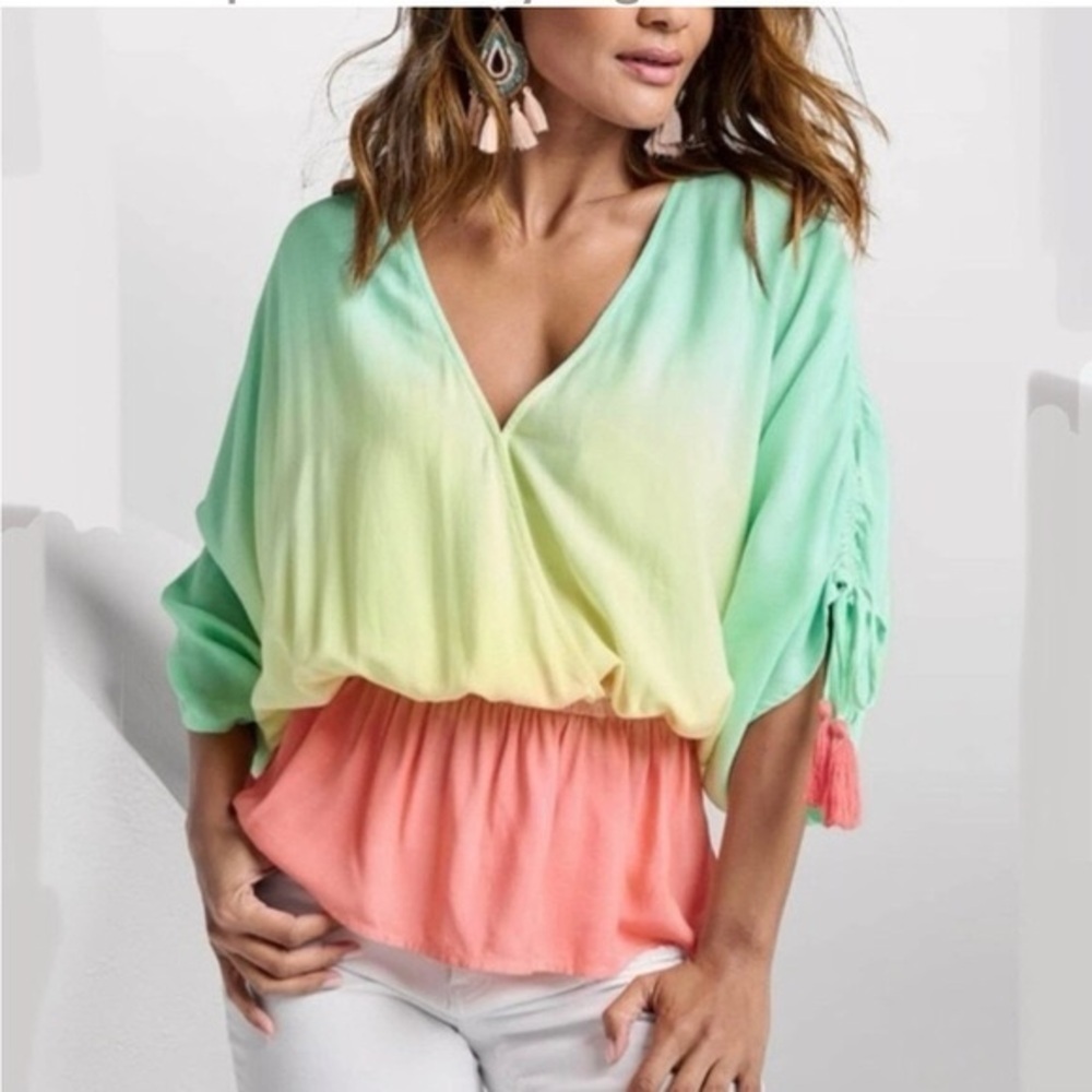 VENUS Ombre V-Neck Blouse size 2